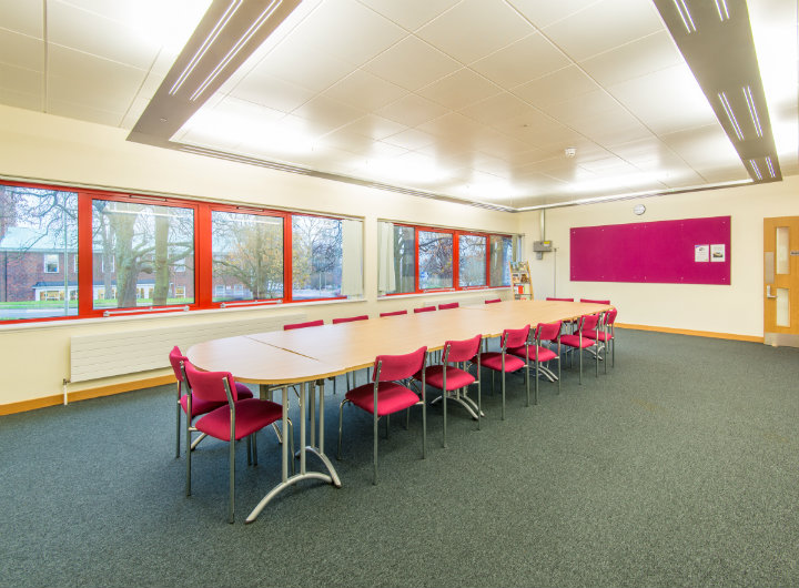 A meeting room in Welwyn Garden City library.
